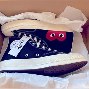 Converse x Comme des Garçons PLAY Chuck 70 high top sneakers, Men’s 10.5